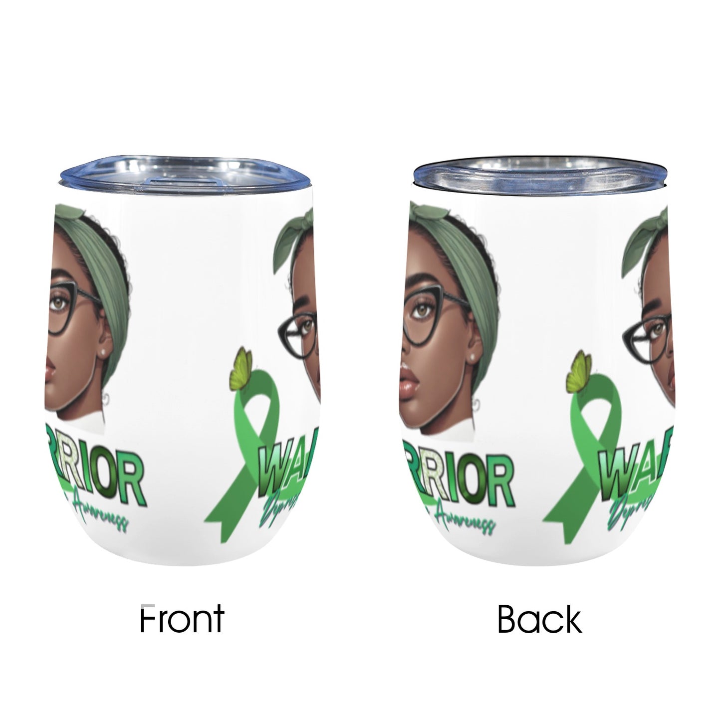 Awareness Month Wine Tumblers