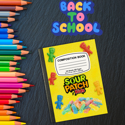 Snack-Themed Custom Composition Notebooks – Fun Personalized Covers | 1 for $6 or 3 for $15