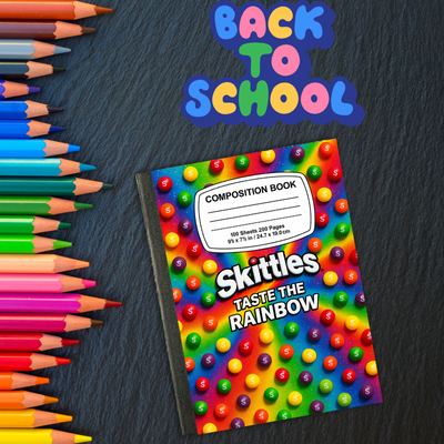 Snack-Themed Custom Composition Notebooks – Fun Personalized Covers | 1 for $6 or 3 for $15