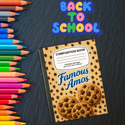 Snack-Themed Custom Composition Notebooks – Fun Personalized Covers | 1 for $6 or 3 for $15