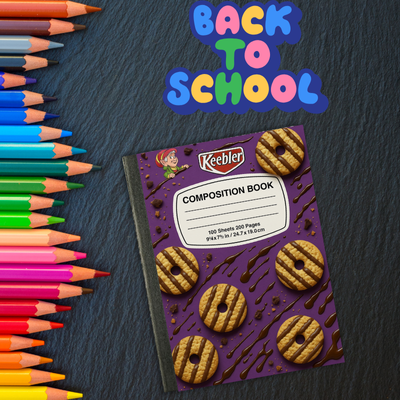 Snack-Themed Custom Composition Notebooks – Fun Personalized Covers | 1 for $6 or 3 for $15