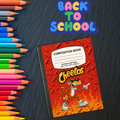Snack-Themed Custom Composition Notebooks – Fun Personalized Covers | 1 for $6 or 3 for $15