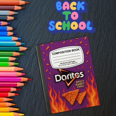 Snack-Themed Custom Composition Notebooks – Fun Personalized Covers | 1 for $6 or 3 for $15