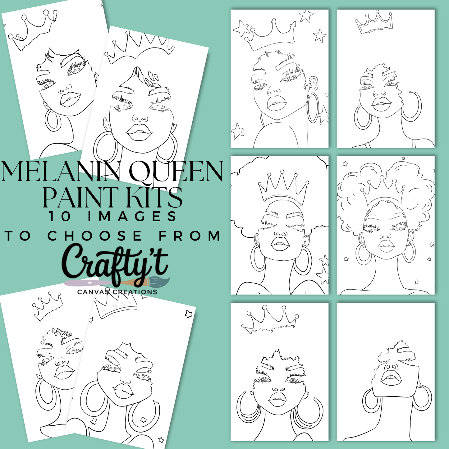 Melanin Queen Paint Kits