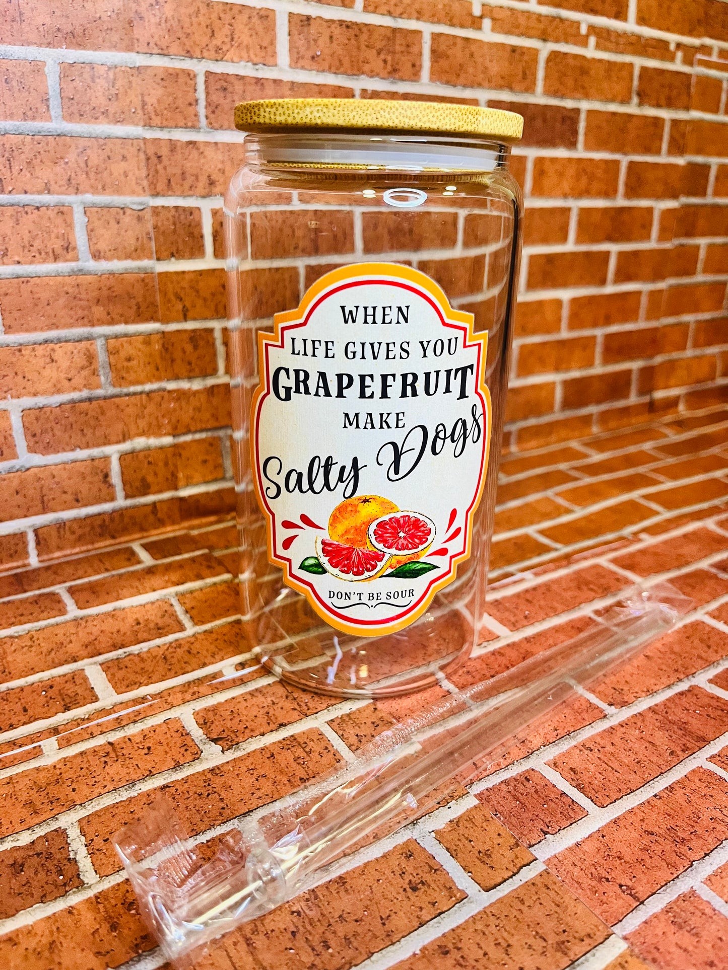When life gives you…make 16 oz glass cups