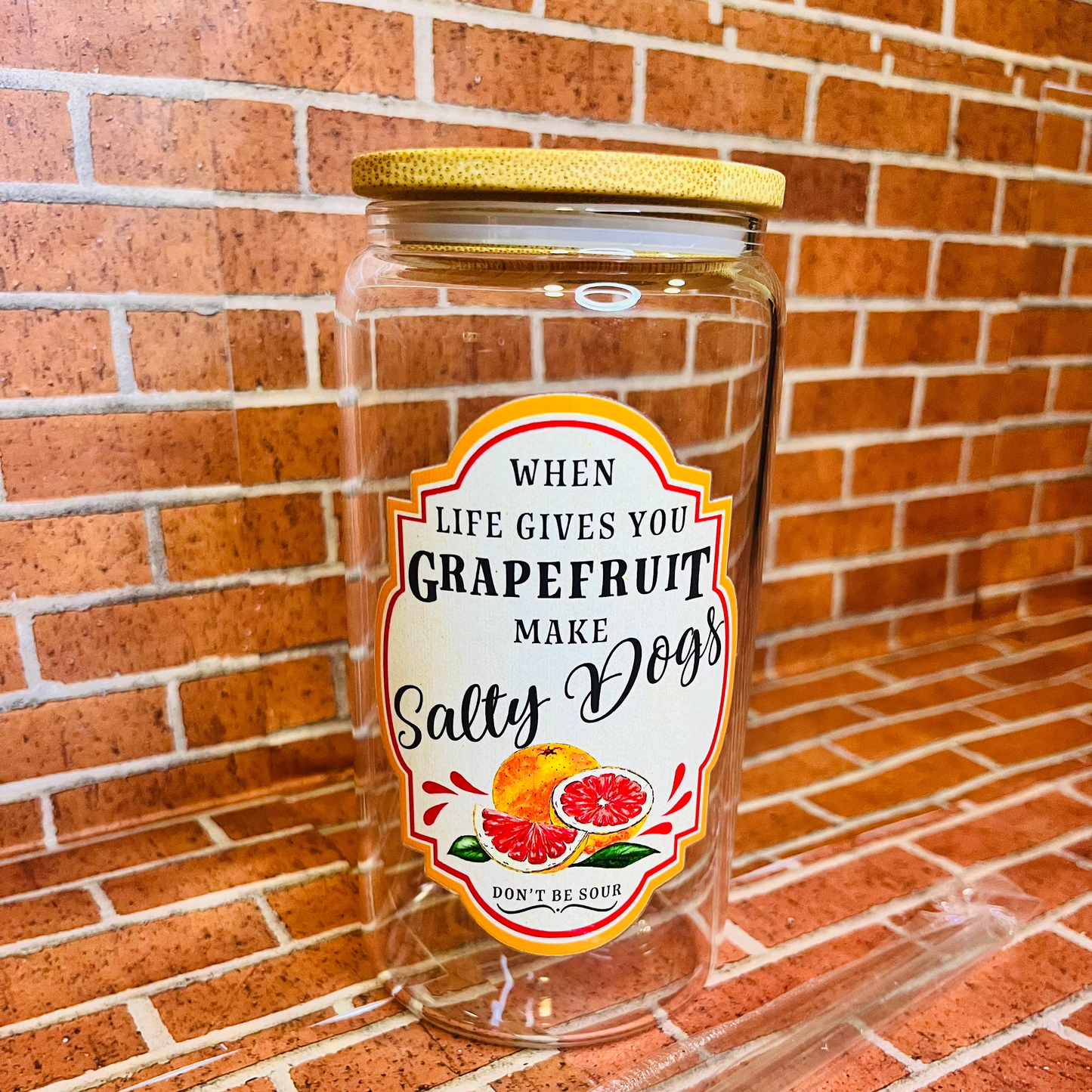 When life gives you…make 16 oz glass cups