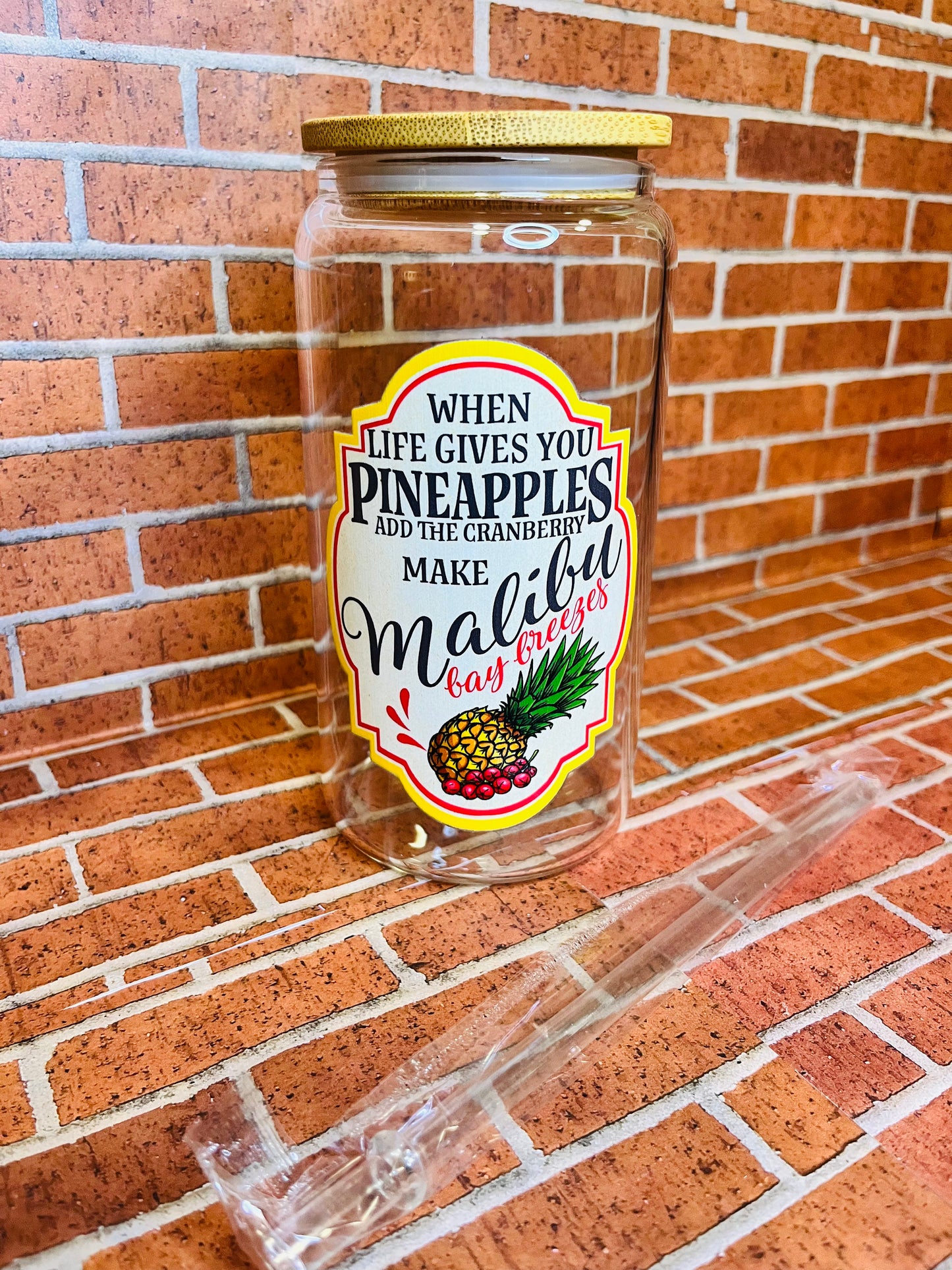 When life gives you…make 16 oz glass cups