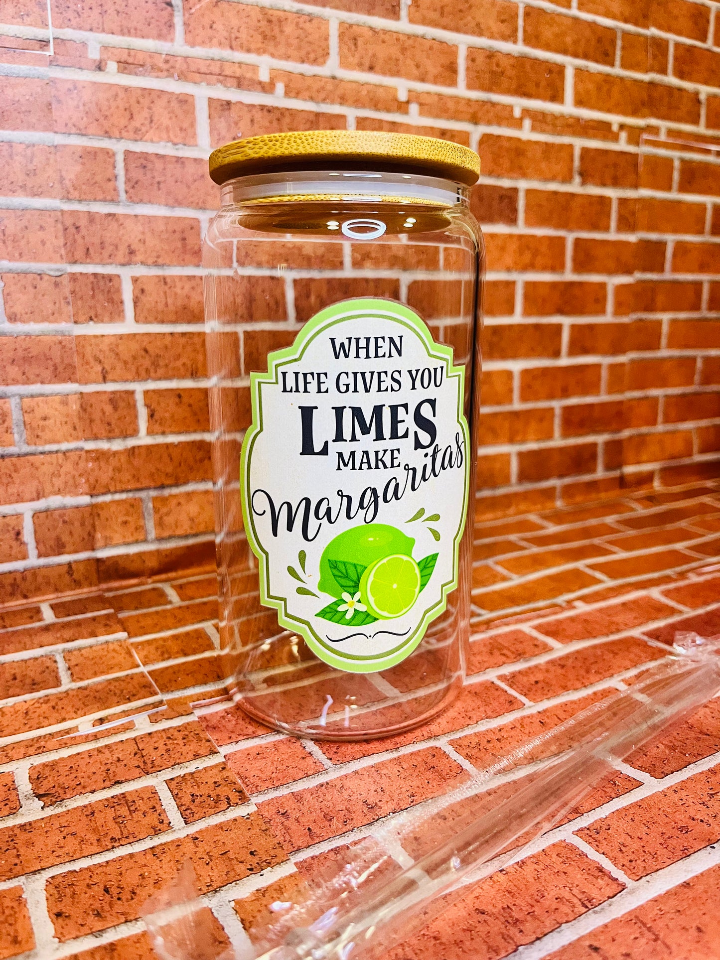 When life gives you…make 16 oz glass cups