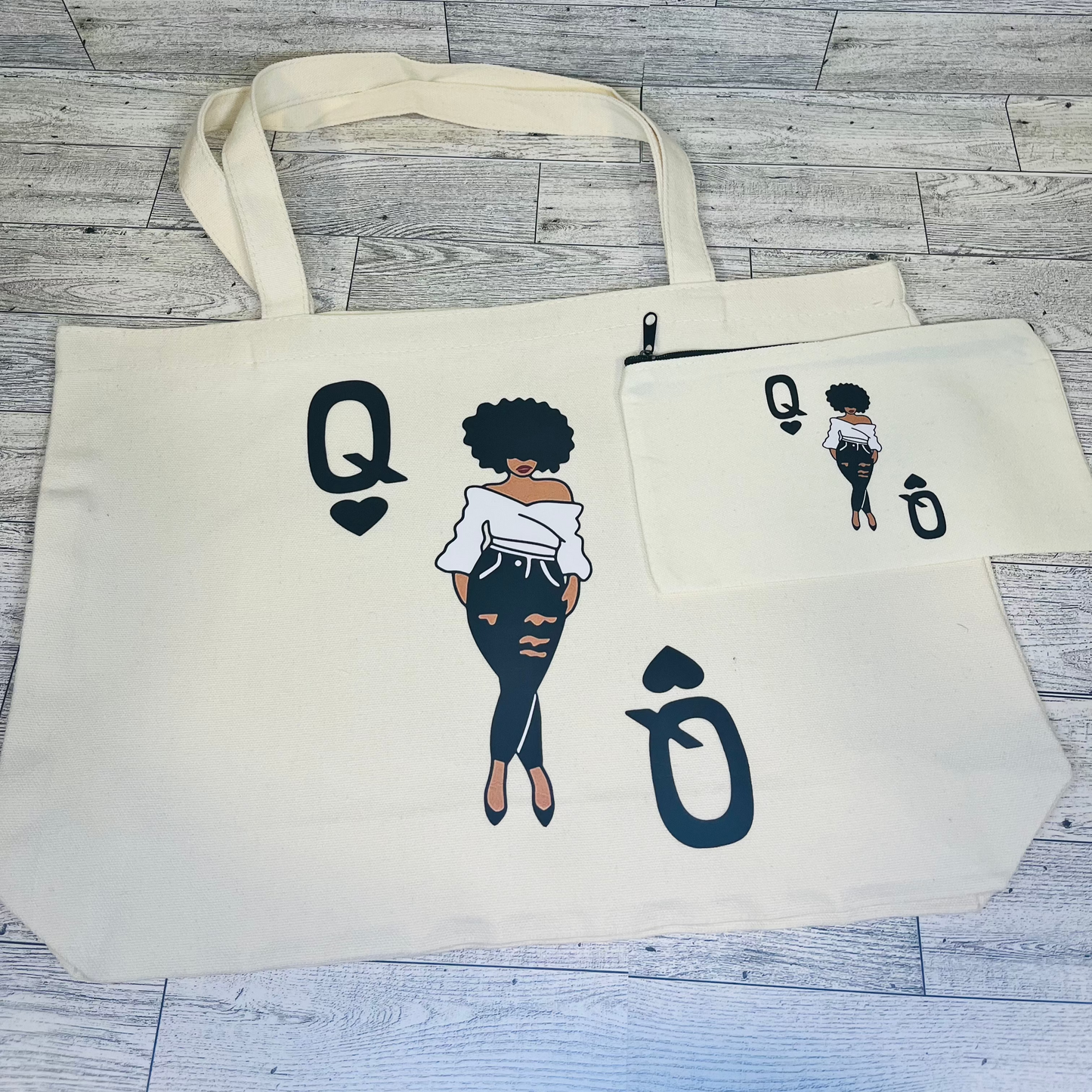 Queen of Hearts Canvas Bag