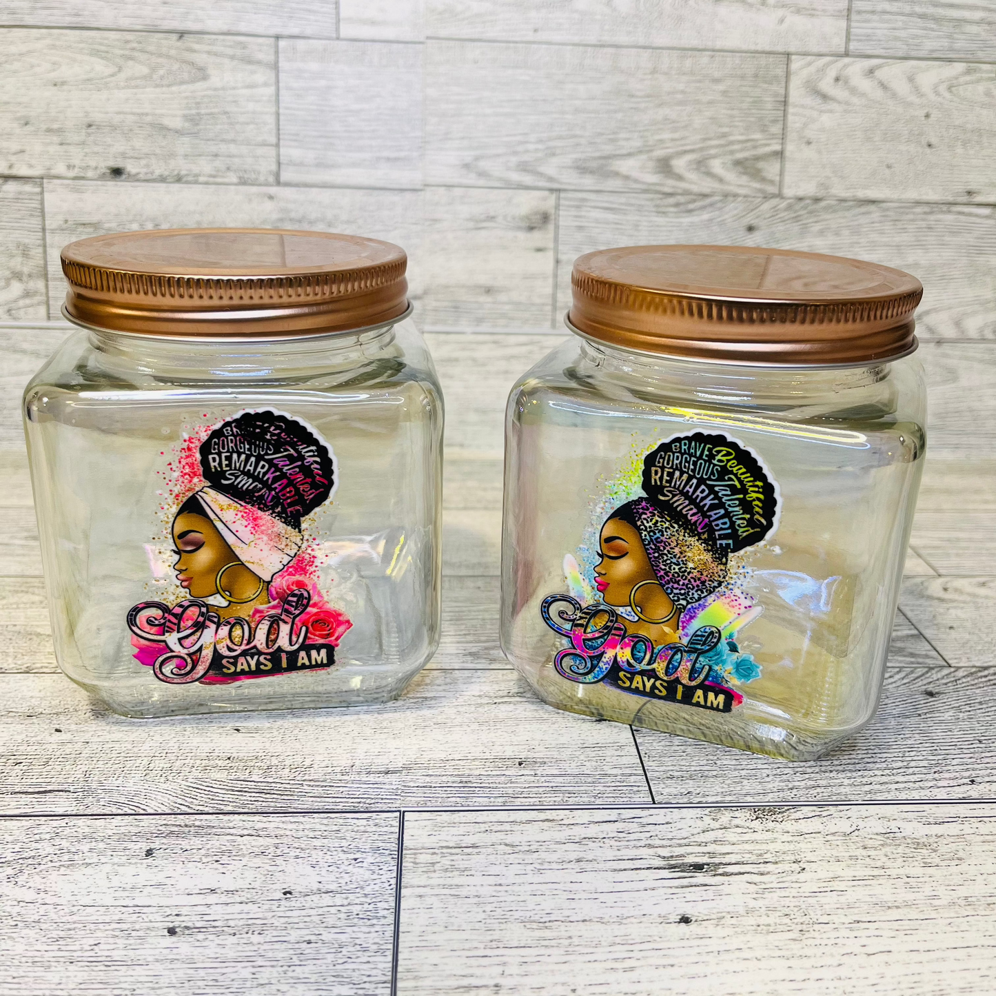 God says I am glass jar