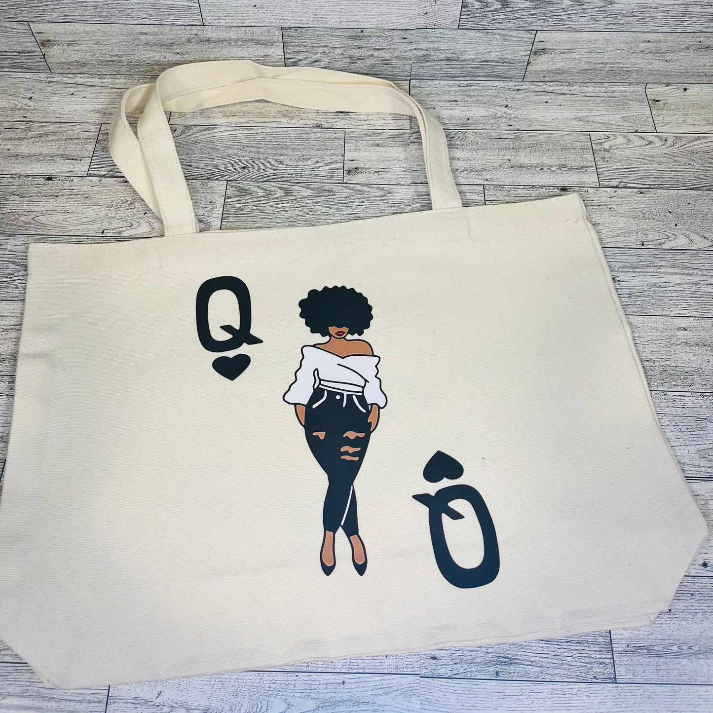 Queen of Hearts Canvas Bag