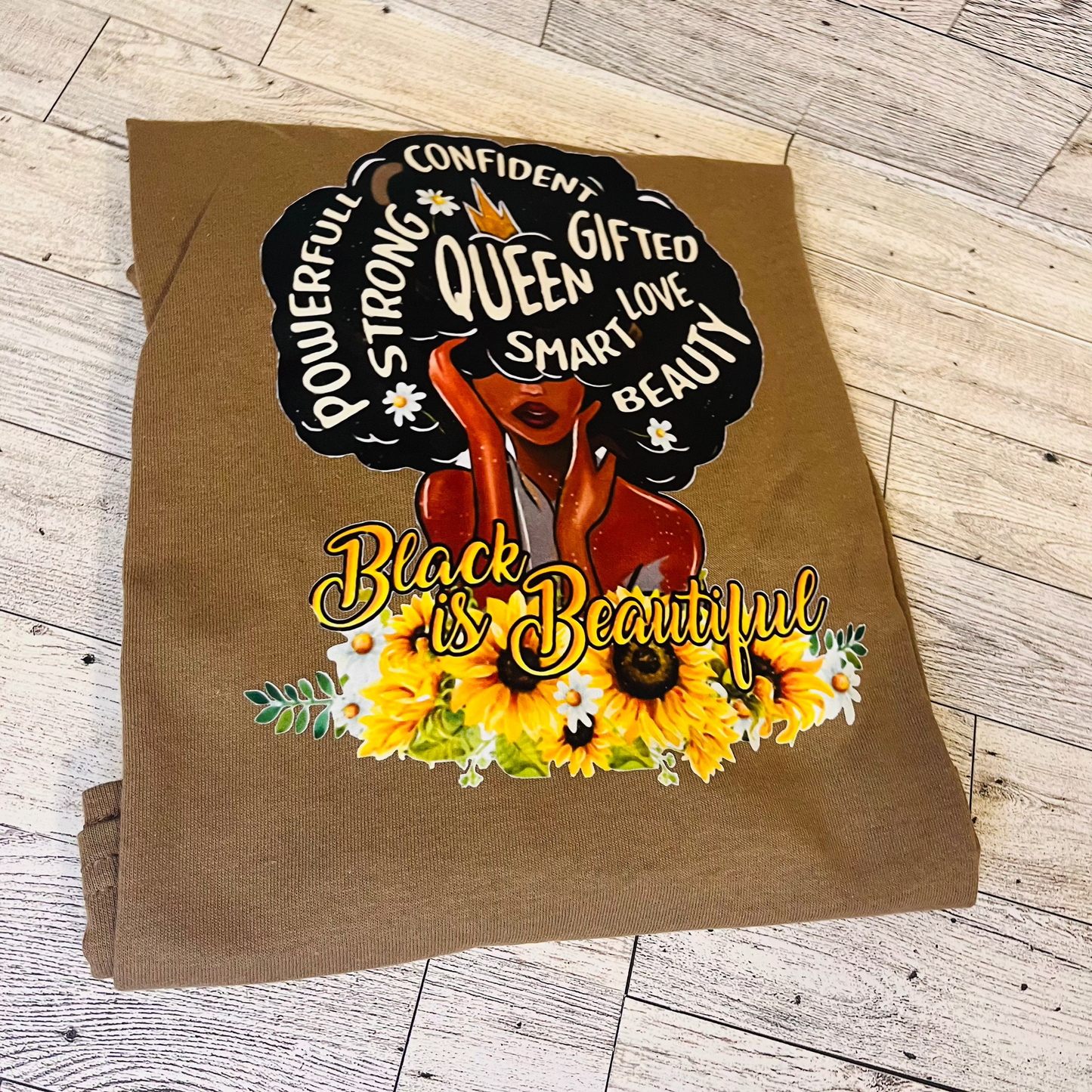 Black is Beautiful Afro t shirt