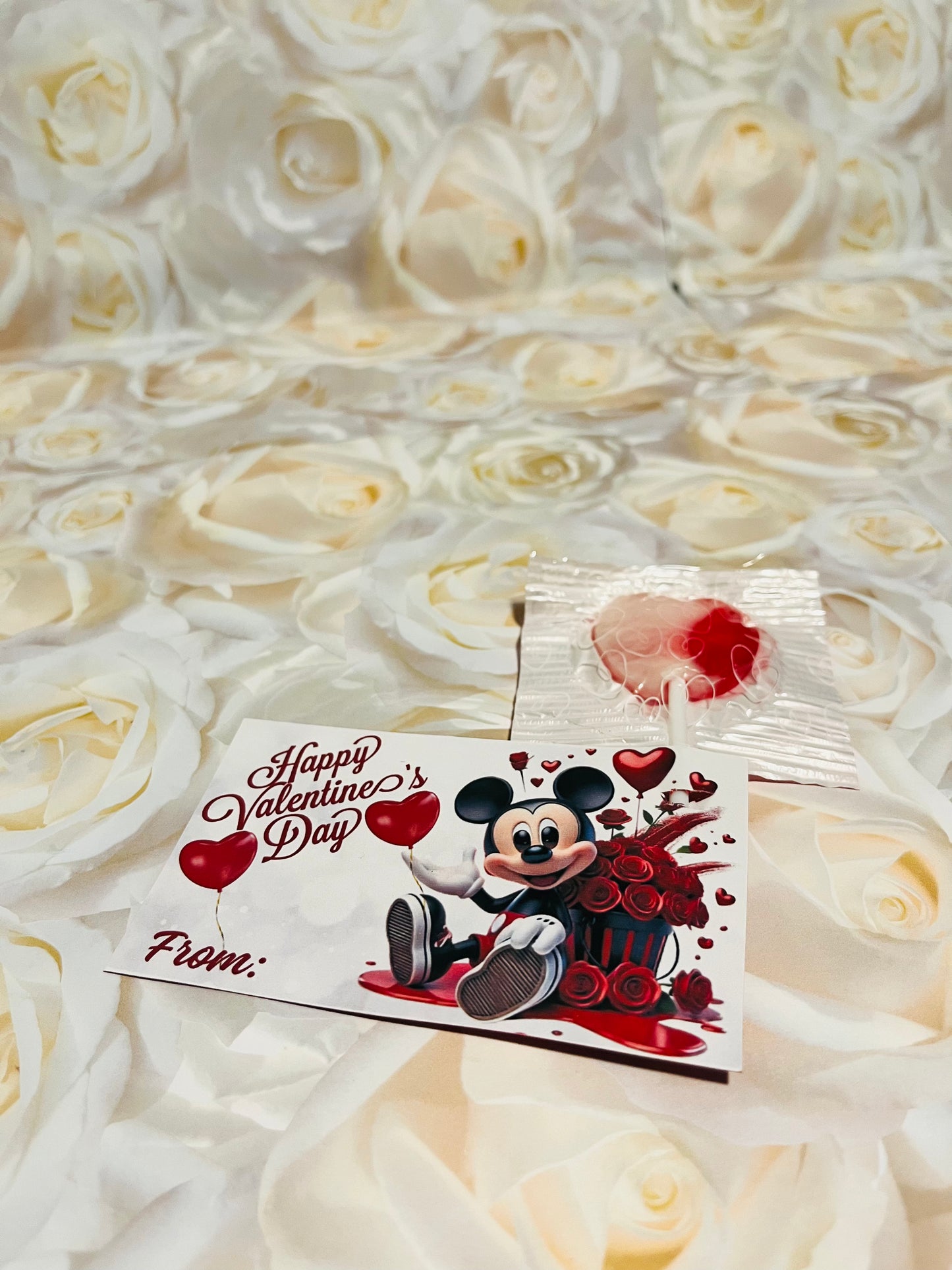 Customized Valentine's Day cards w/trinkets