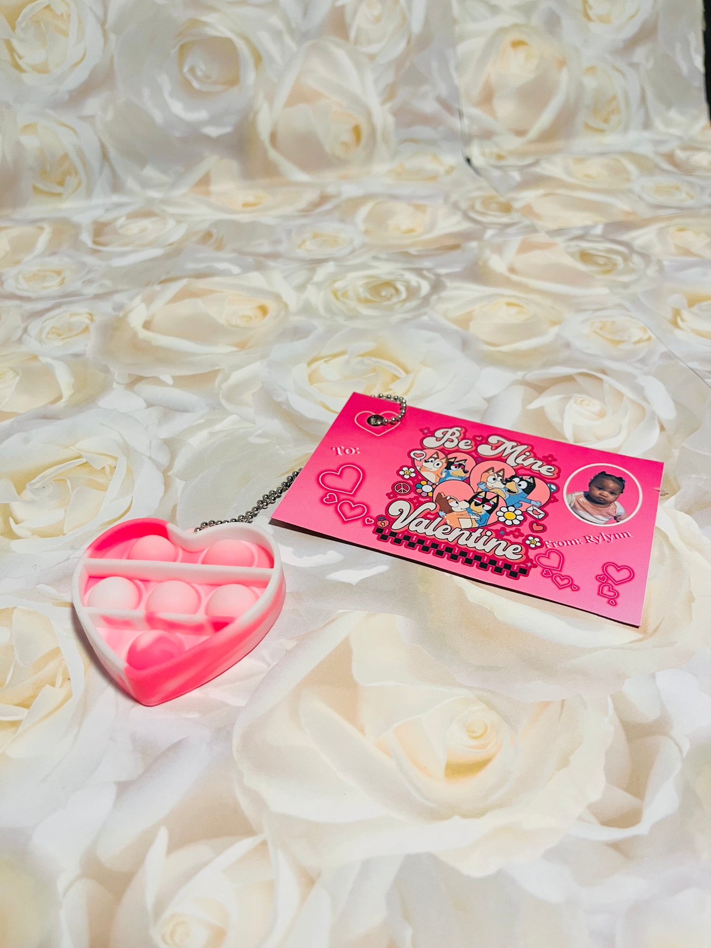 Customized Valentine's Day cards w/trinkets