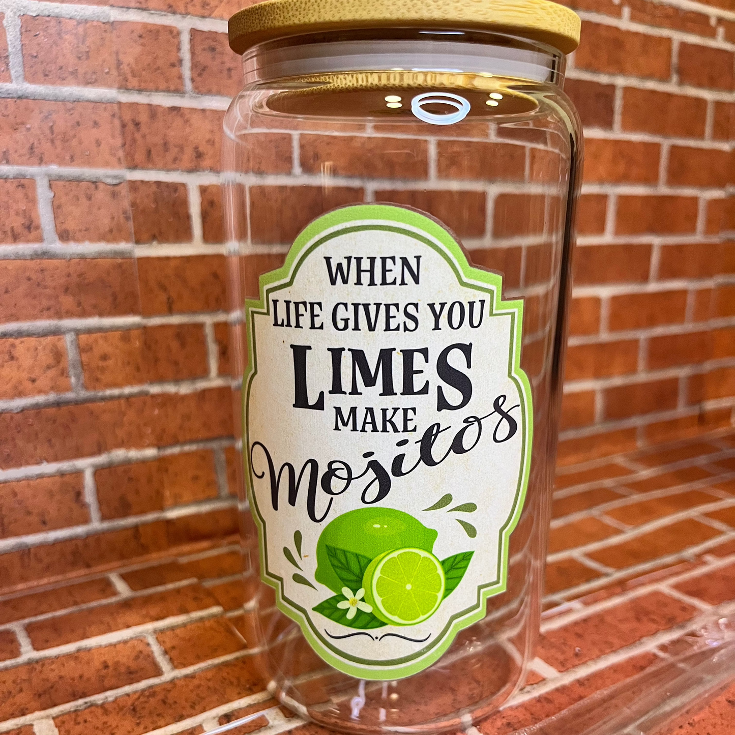 When life gives you…make 16 oz glass cups