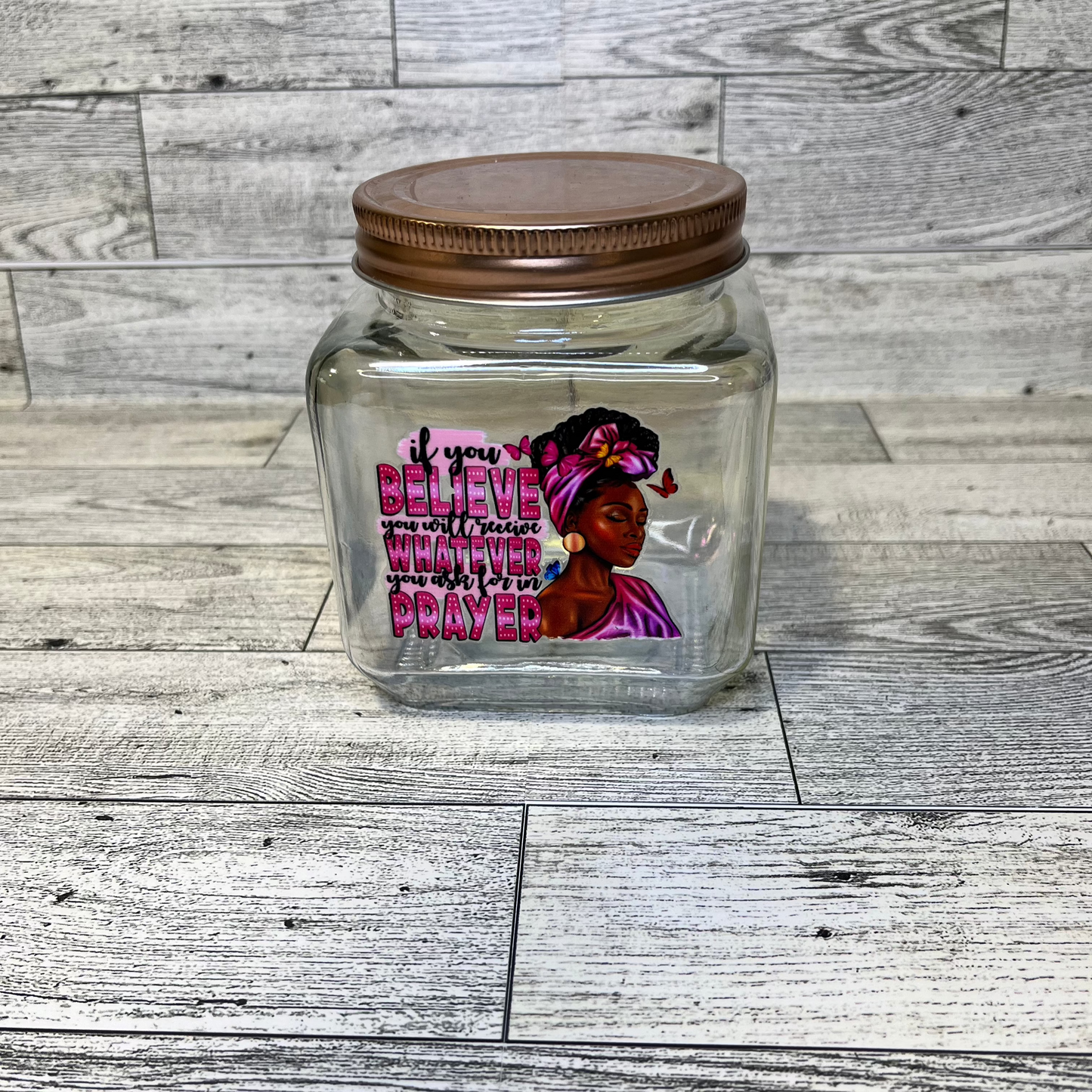 If you believe you will receive glass jar