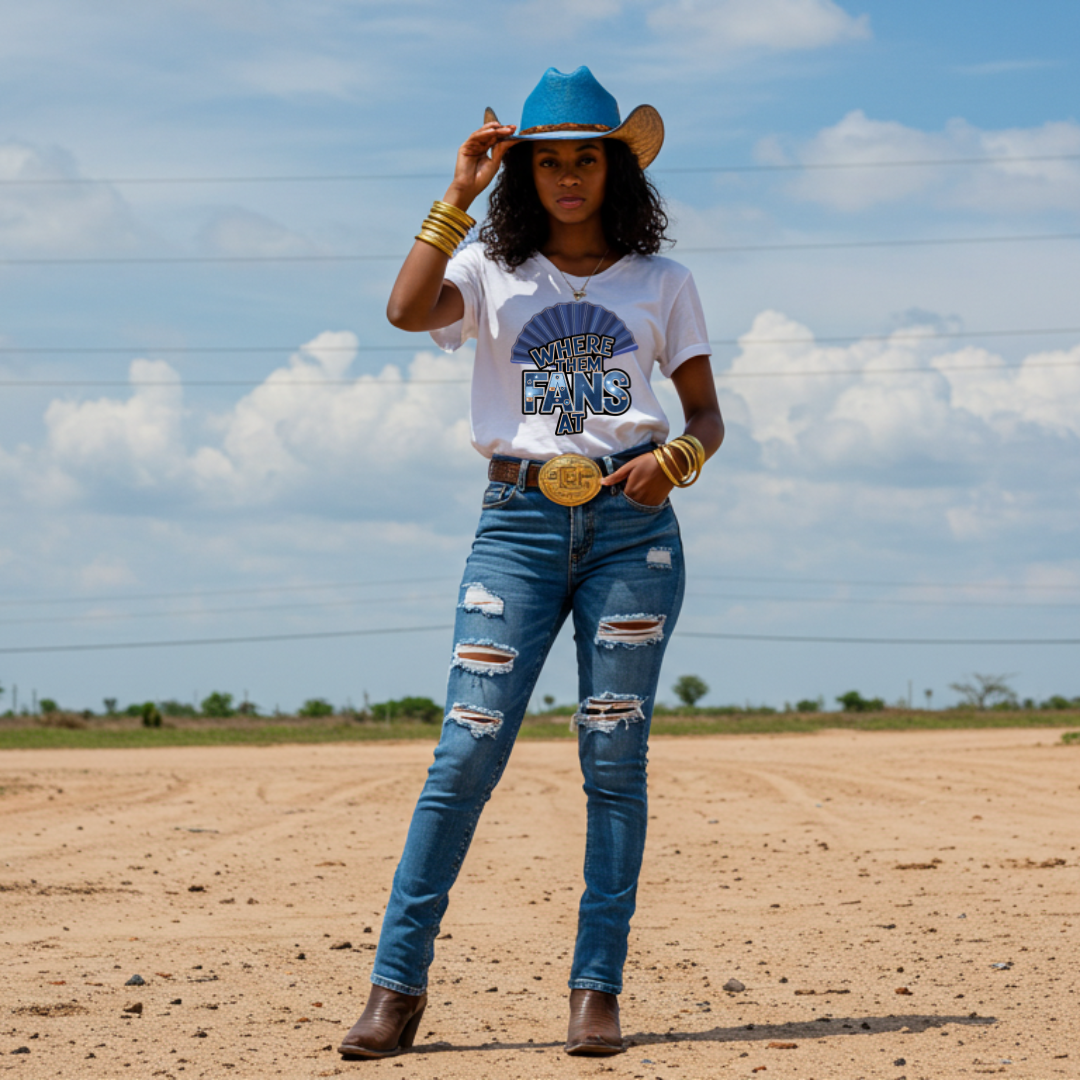 Where Them Fans At? Short Sleeve Statement T-shirt