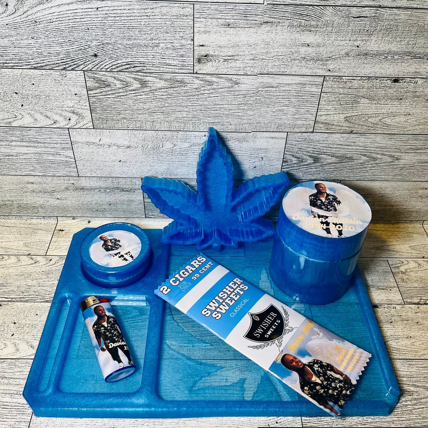 Custom 4/20 Rolling Tray Set