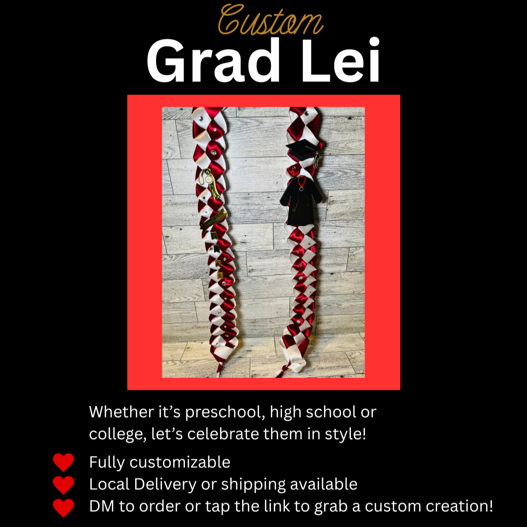 Custom Graduation Lei – Personalized with School Colors
