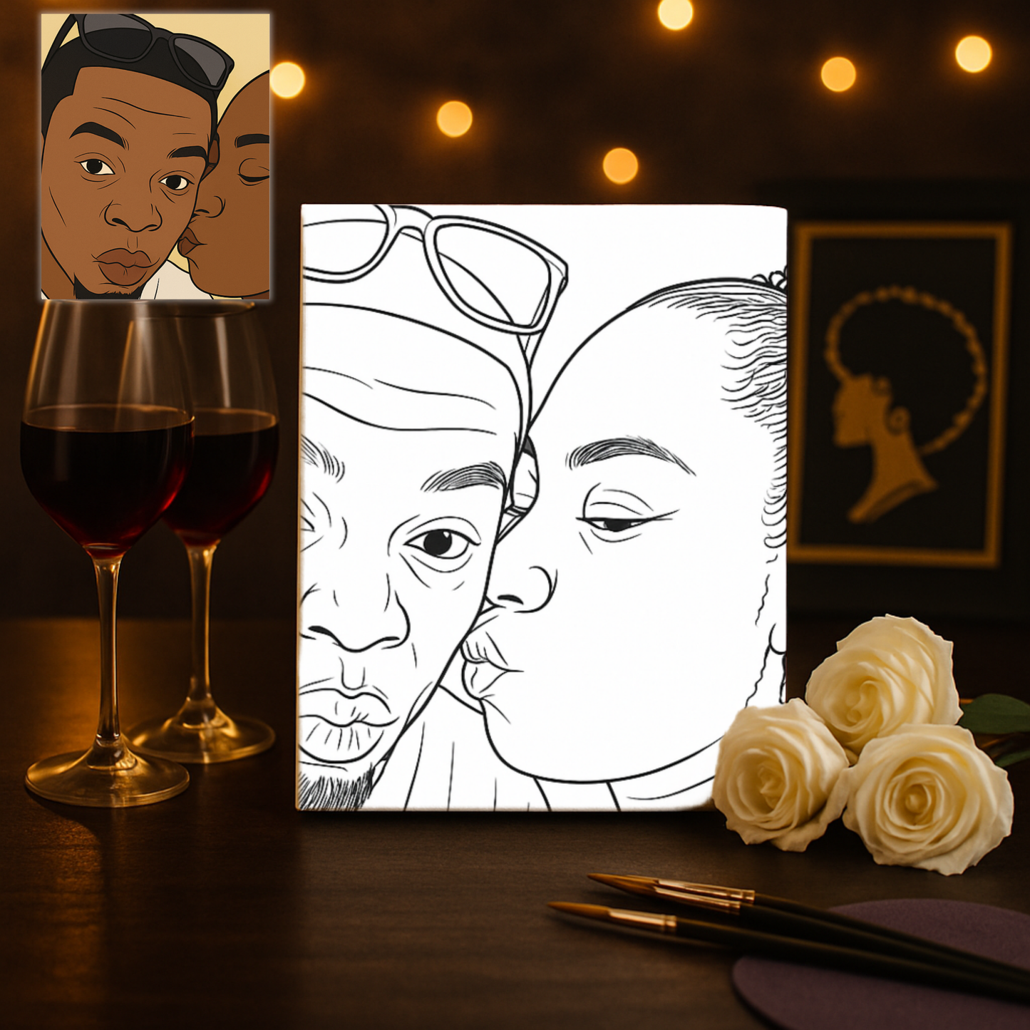 Couples Selfie Paint Kits (Date Night in a box)