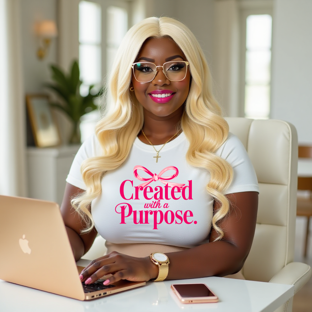 Created with a Purpose short sleeve T shirt