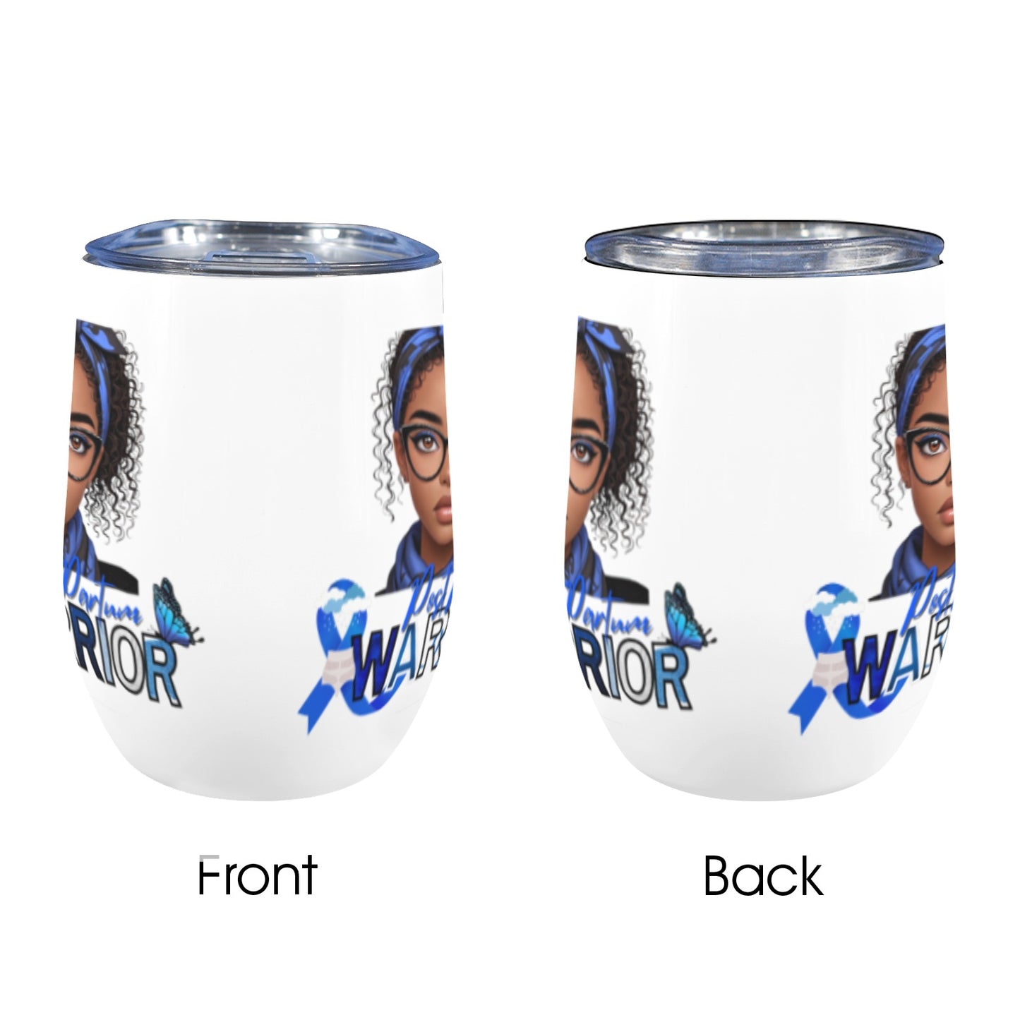 Awareness Month Wine Tumblers