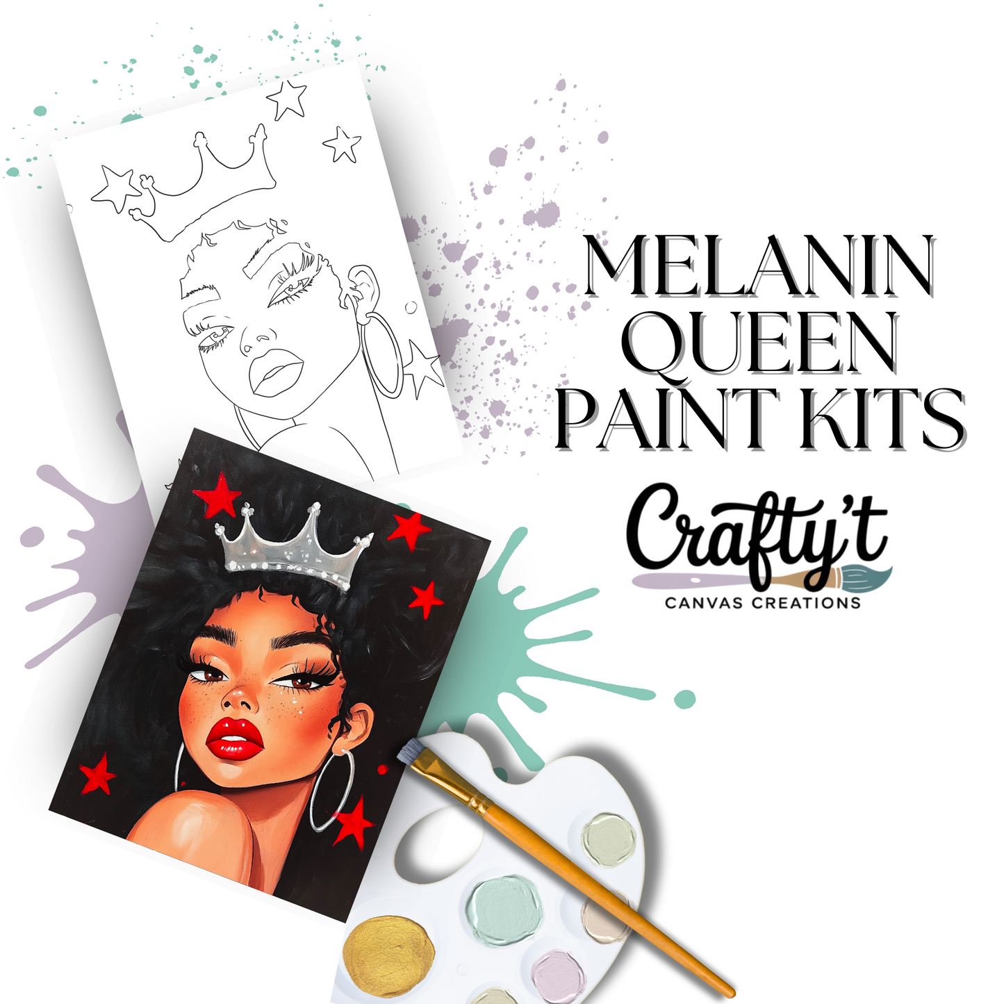 Melanin Queen Paint Kits