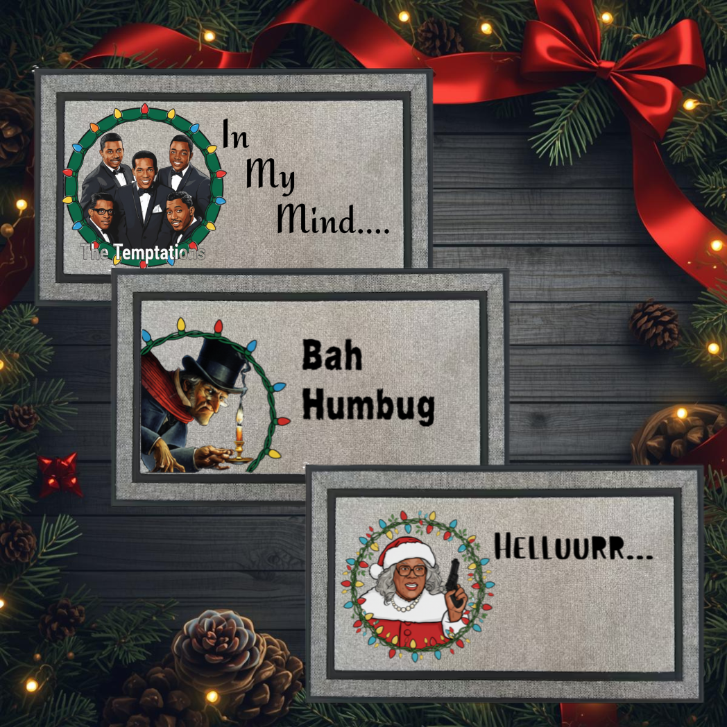 Custom Christmas Doormat – Personalized Holiday Welcome Mat