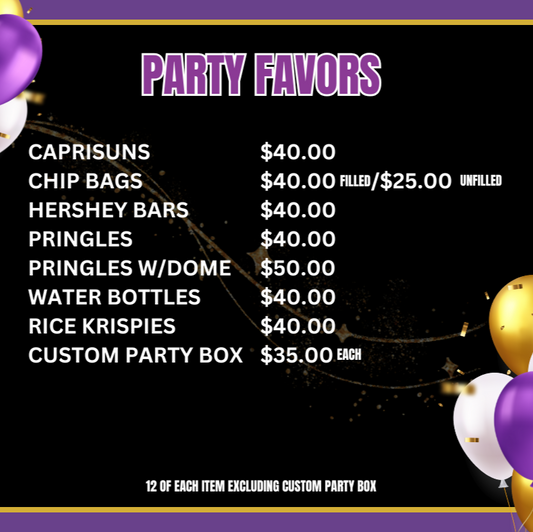 Party Favor Bundle (unfilled)