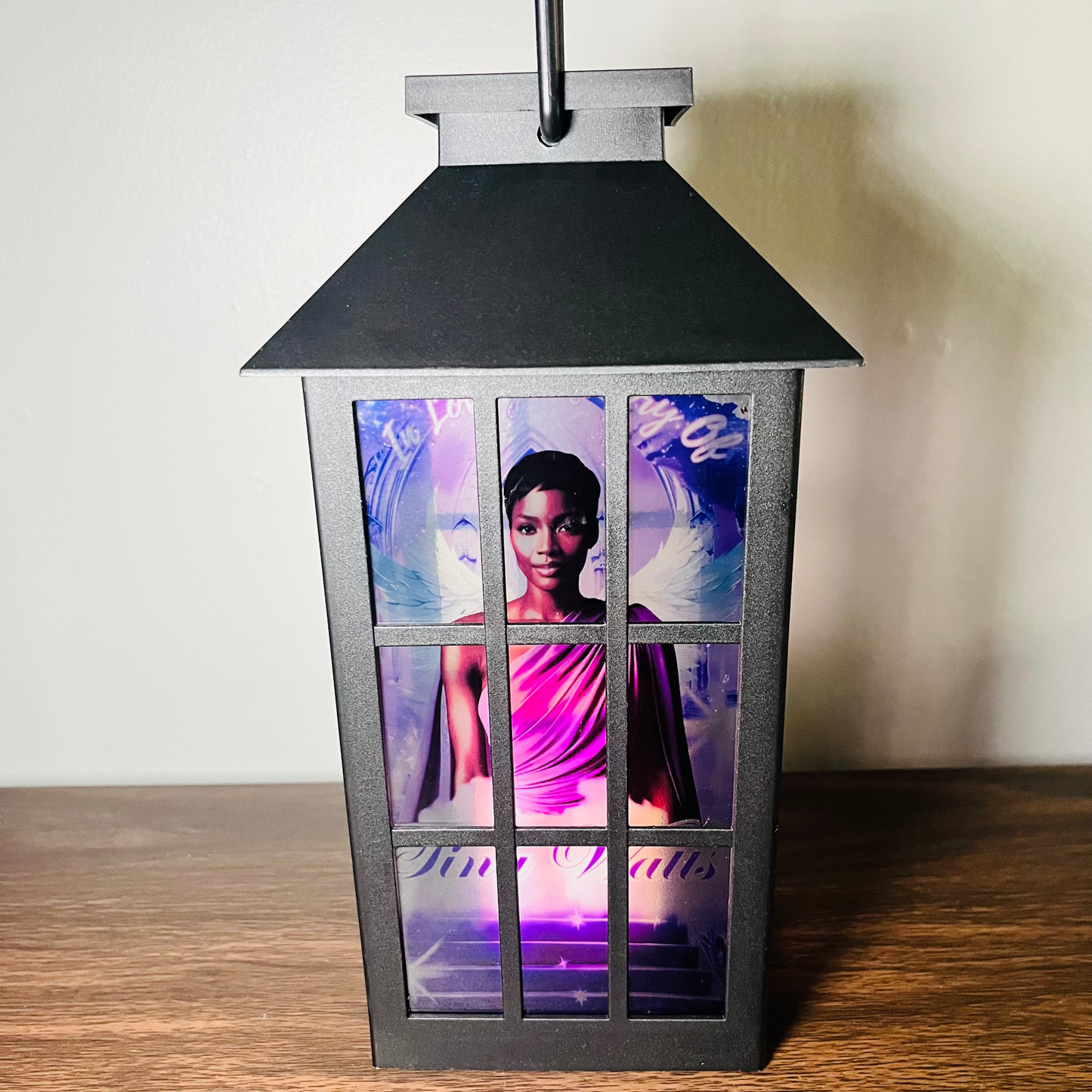 Custom Memorial Lantern with Personalized Photo and Quote – Sympathy Gift, Funeral Decor, Remembrance Keepsake for Loved One, White Lantern with Candle