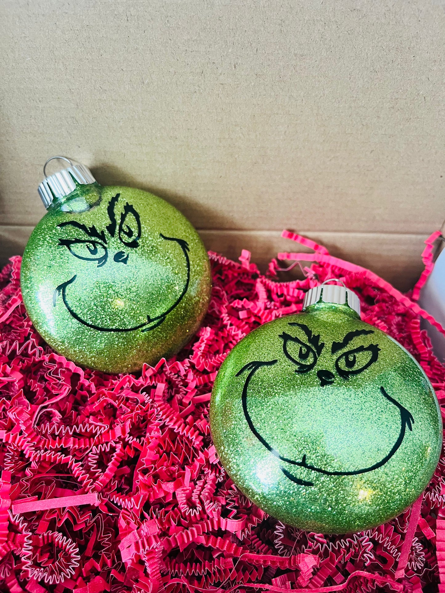 Custom Christmas Ornaments ( 3 pack)