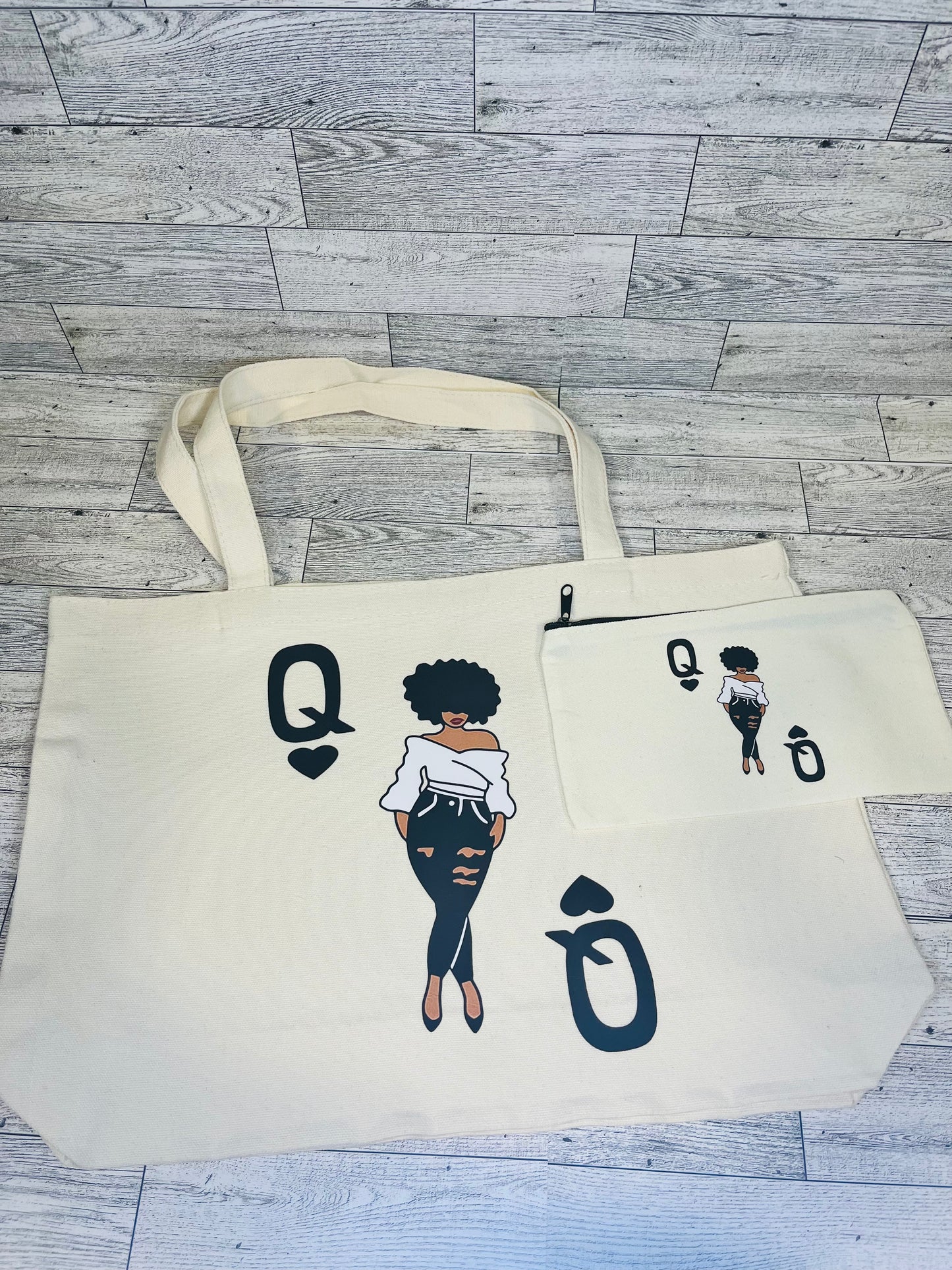 Queen of Hearts Canvas Bag