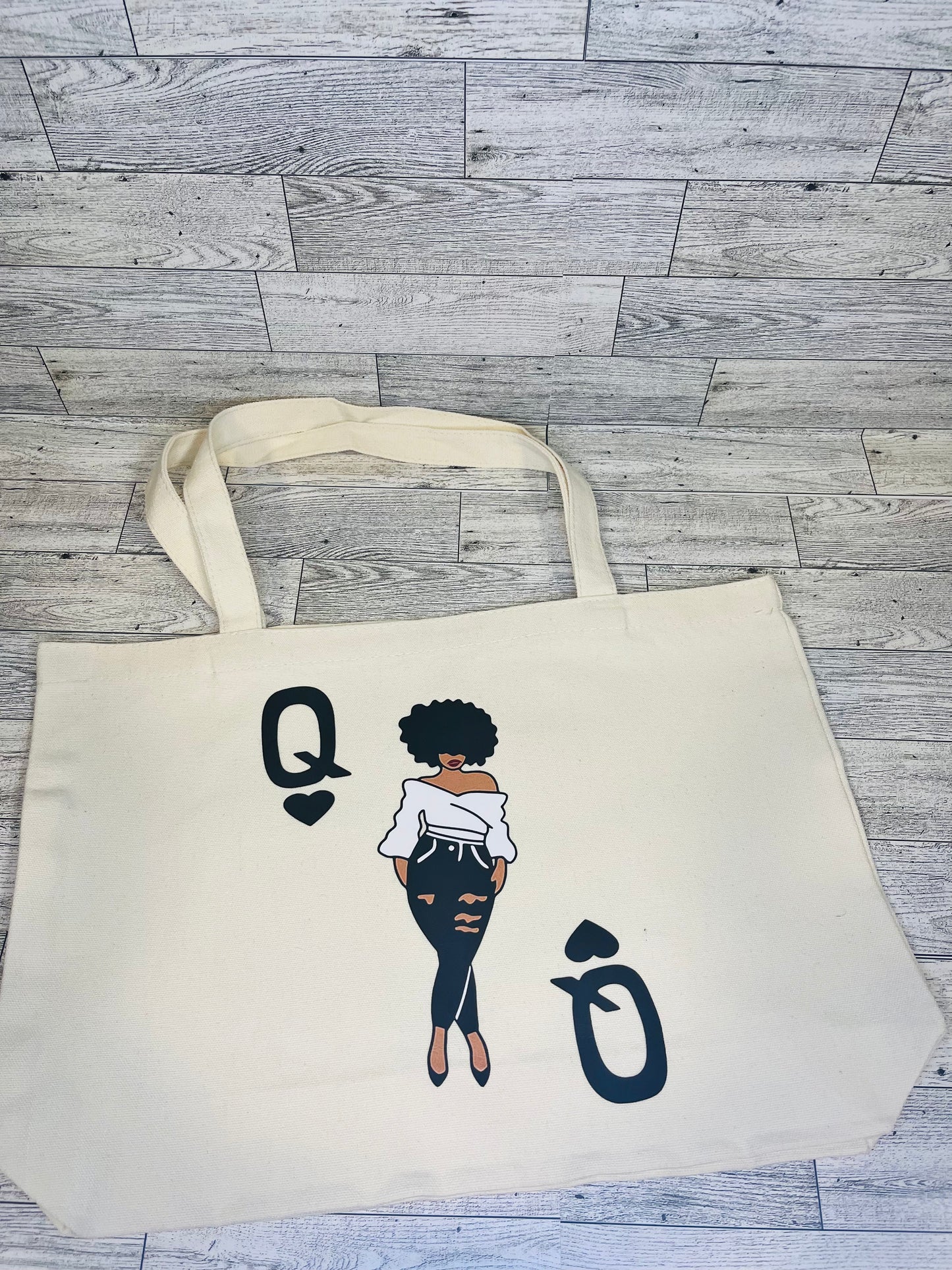 Queen of Hearts Canvas Bag