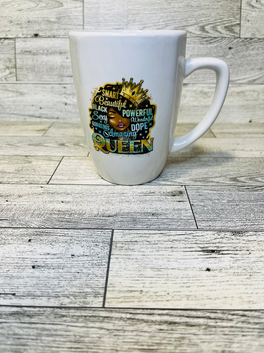 Amazing Queen 12 oz ceramic coffee mug