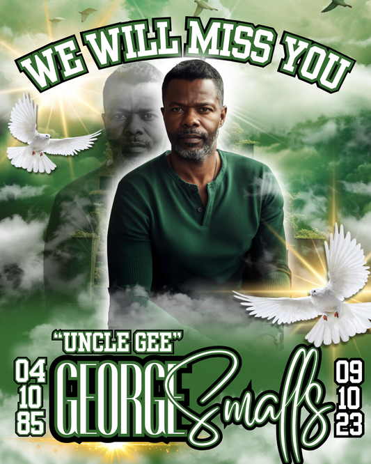 Editable Green Memorial Design