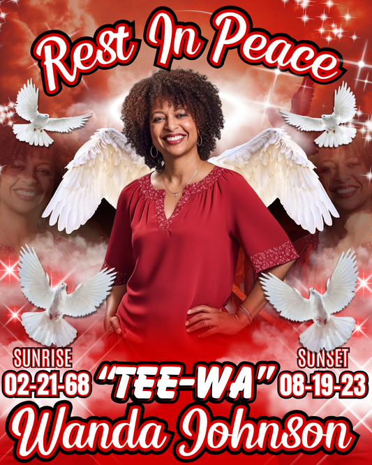 Editable Red Memorial Design