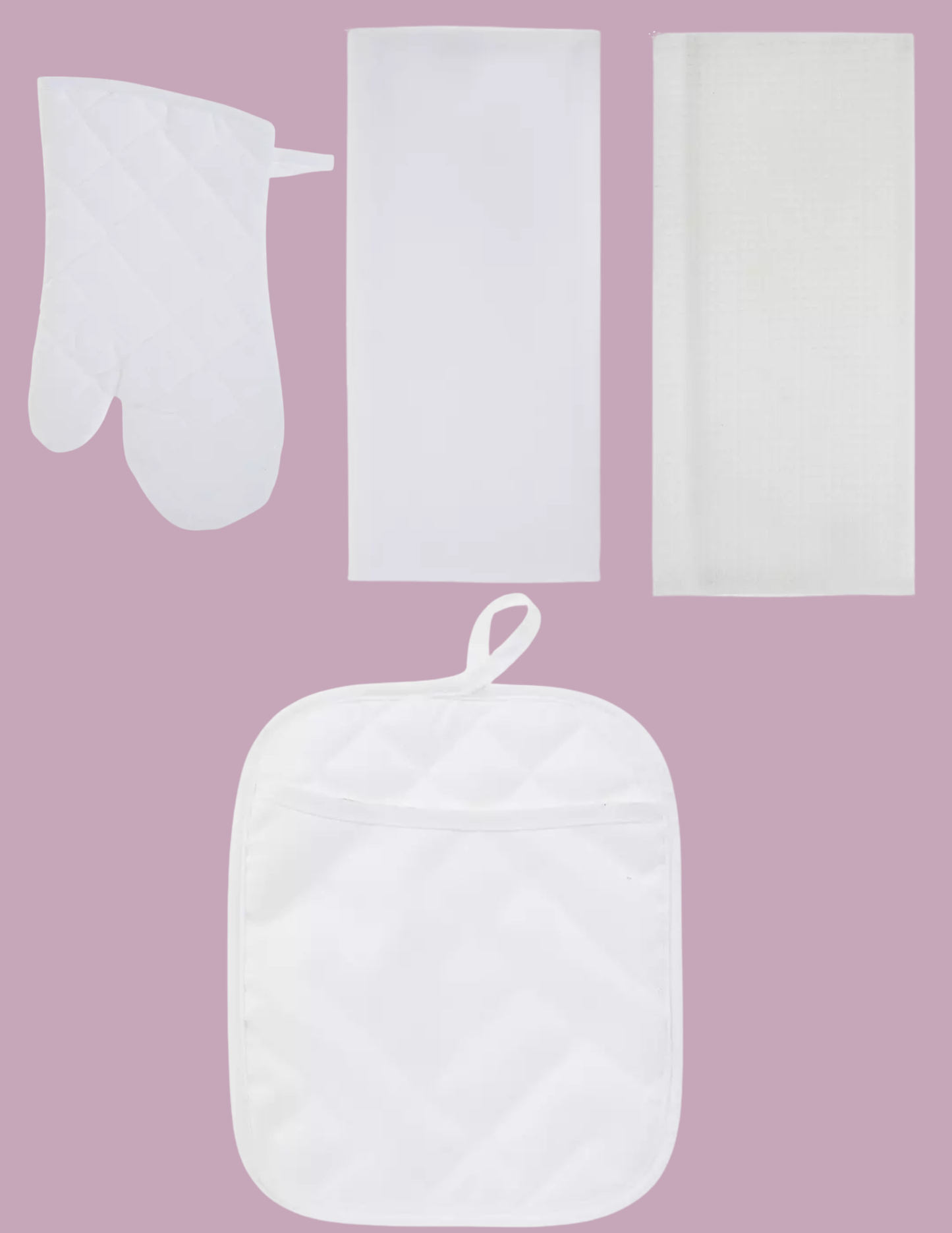 Christmas Kitchen Towel Gift Set — Bonus Recipe Notepad Included